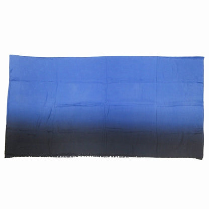 Christian Dior Dior Jacquard Logo Large Stole/Scarf Silk Shawl Gradient Scarf Wrap 140 X Blue
