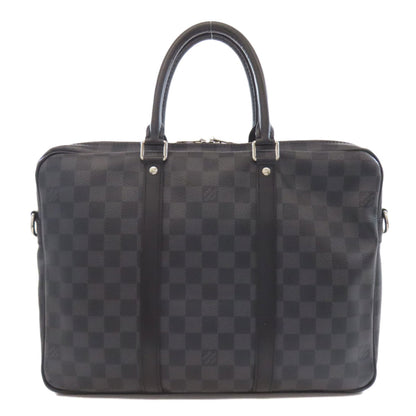 Louis Vuitton N41478 Porte-Document Voyage Pm Business Bag In Damier Canvas