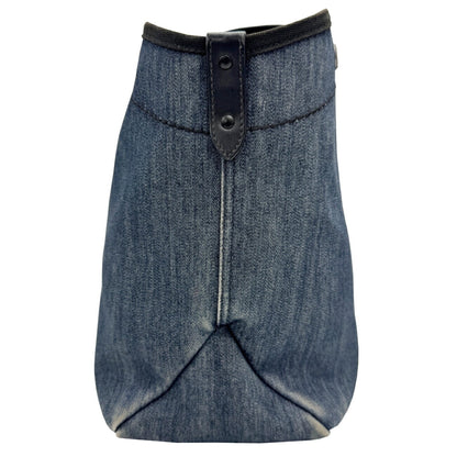 Prada 1Bg311 Denim Leather Tote Bag Handbag