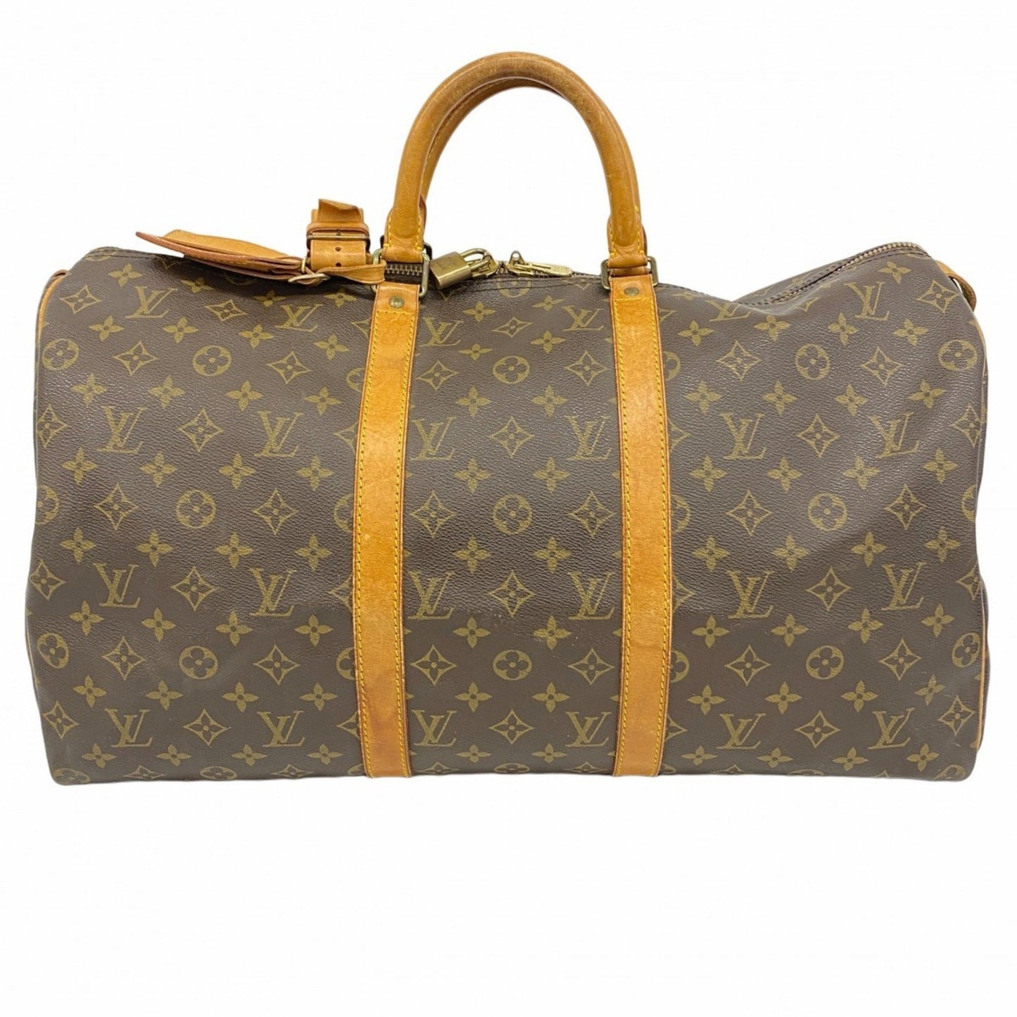Louis Vuitton Monogram Keepall 50 Boston Bag M41426 Brown