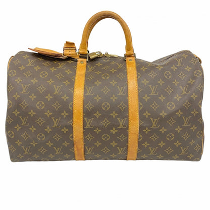 Louis Vuitton Monogram Keepall 50 Boston Bag M41426 Brown