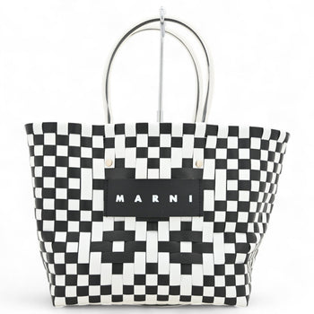 Marni Picnic Basket Bag In Black