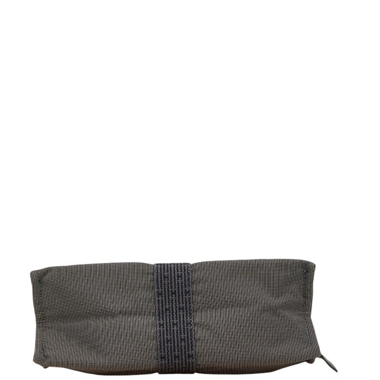 Herms Air Line Second Pouch Mm Gray Black Canvas