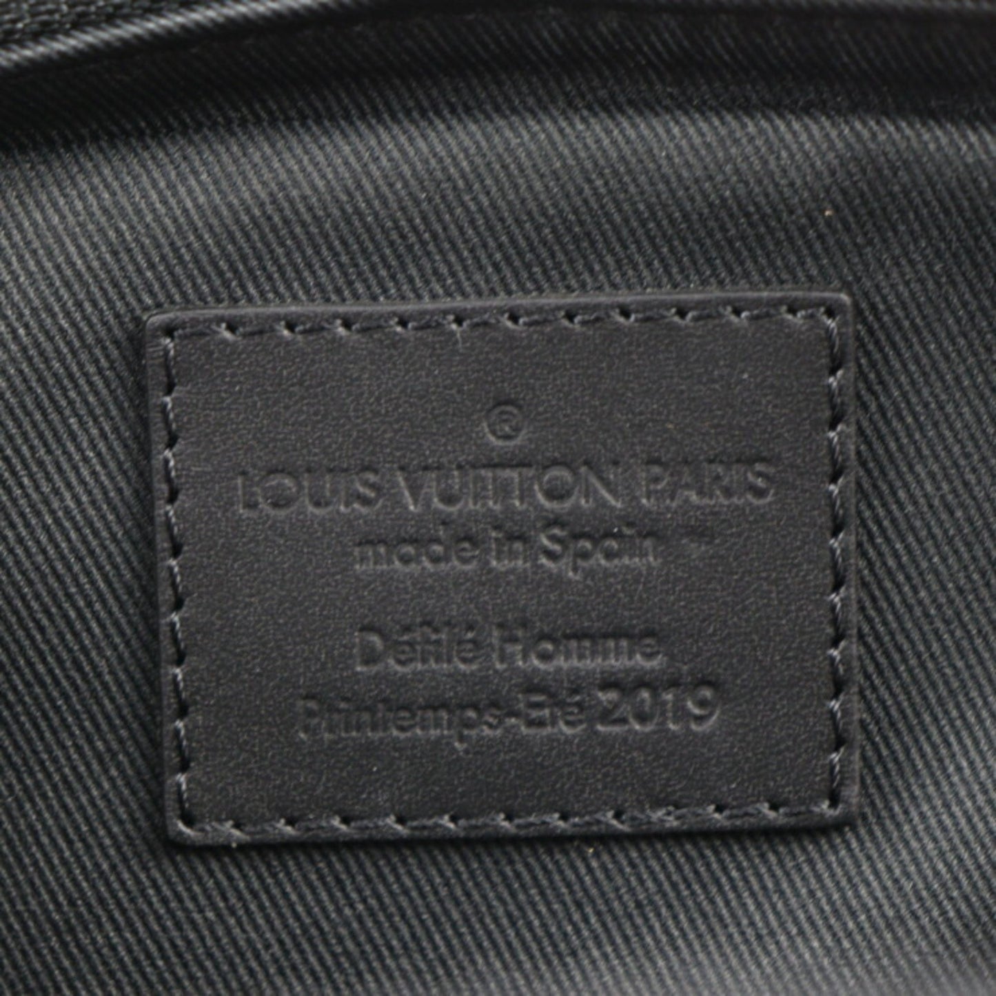 Louis Vuitton Utility Side Bag Shoulder M53298 Taurillon Leather Black Orange Body Pouch Vuitton
