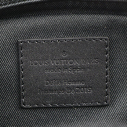 Louis Vuitton Utility Side Bag Shoulder M53298 Taurillon Leather Black Orange Body Pouch Vuitton