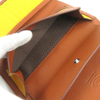 Tod'S Logo Tri-Fold Leather Long Wallet