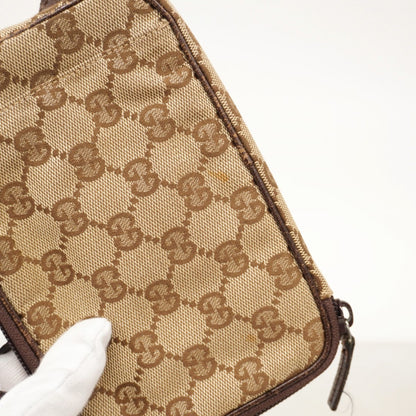 Gucci Shoulder Bag Gg Canvas 124616 Beige Brown