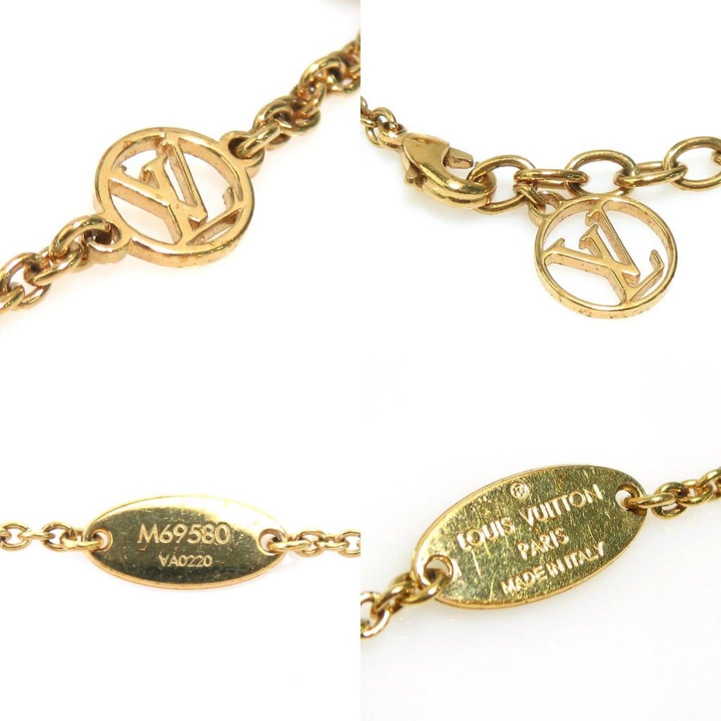 Louis Vuitton Essential V California Metal Rhinestone Gold Multicolor Bracelet