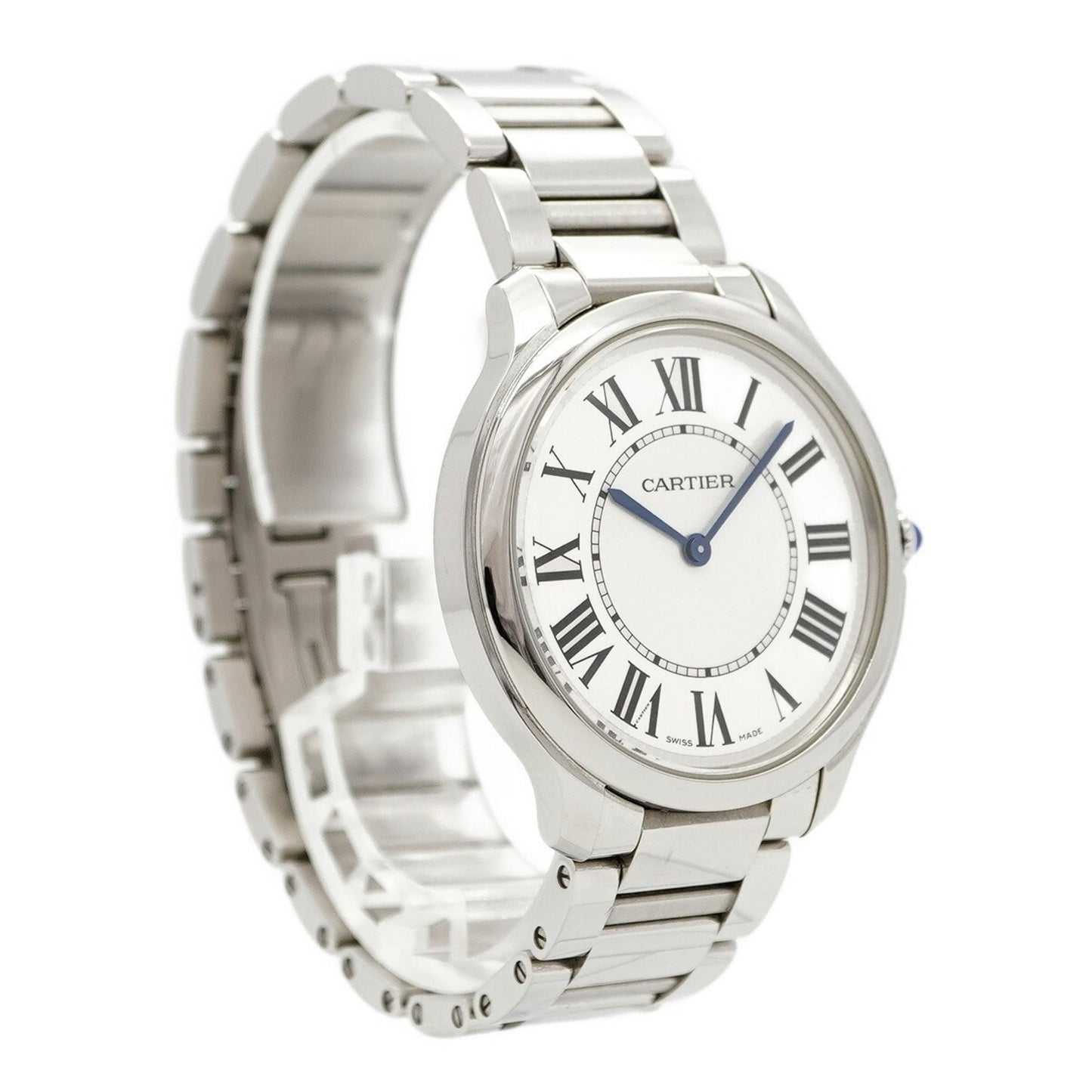 Cartier Ronde Must Wsrn0034 Silver Dial Boys' Watch