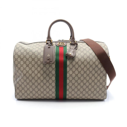 Gucci Gg Supreme Sherry Line Boston Bag