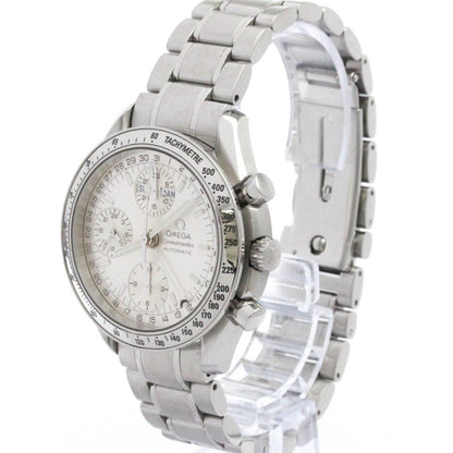Omega Speedmaster Triple Date Steel Automatic Watch 3523.30 Polished