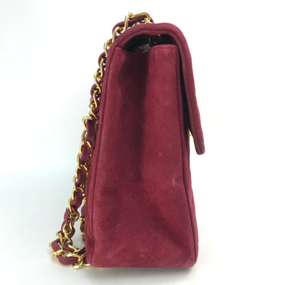 Chanel Cc Mark Bag Double Chain Shoulder Bag Bordeaux Goldhardware
