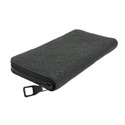 Louis Vuitton Monogram Taurillon Zippy Wallet Vertical Long In Black Leather M69047 Rfid