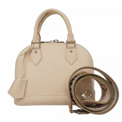 Louis Vuitton Epi Alma Bb Handbag M58706 Quartz White