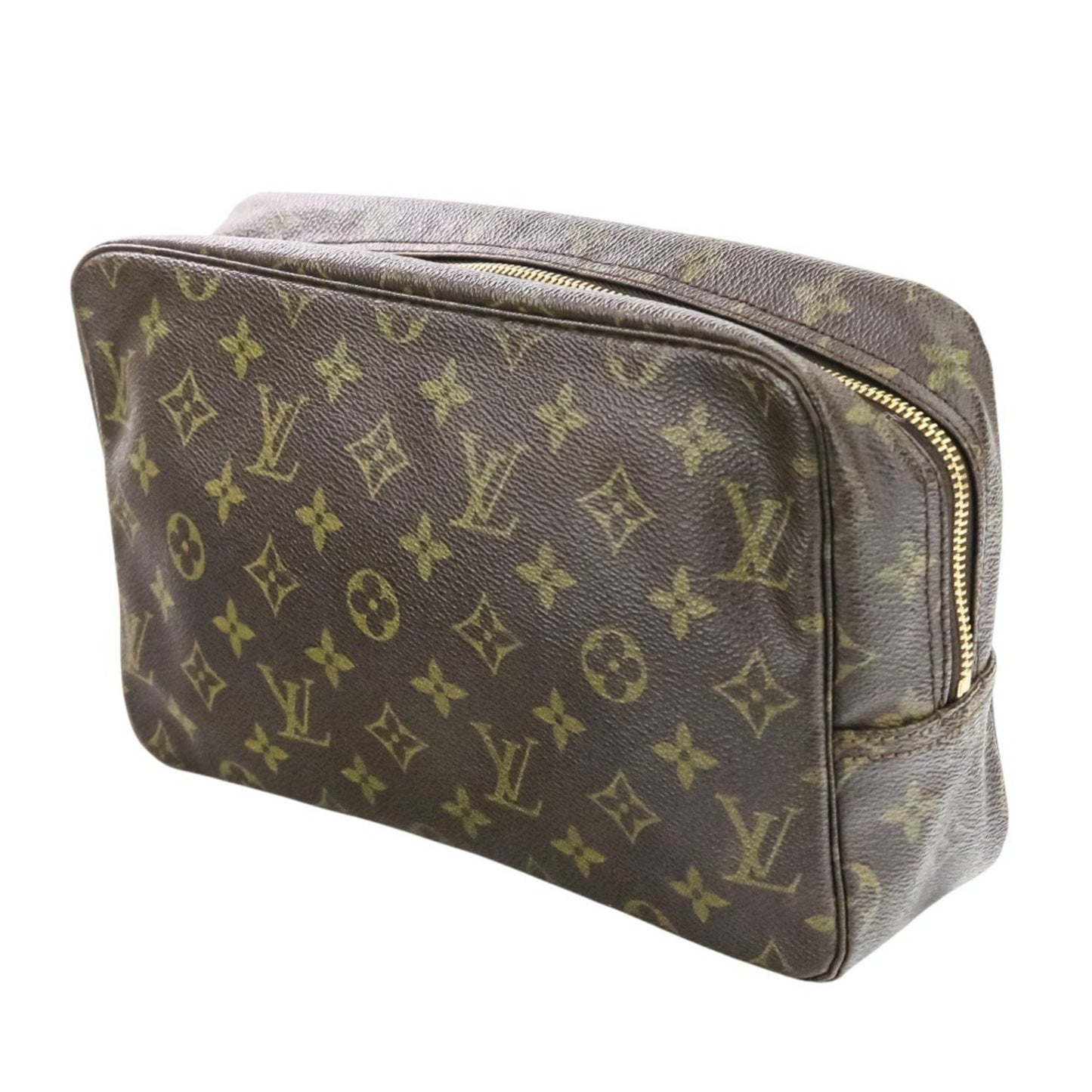 Louis Vuitton Louis Vuitton True Toilet 28 Monogram Second Bag Pouch M47522 Brown