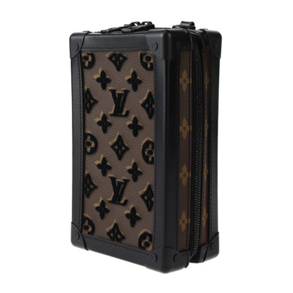 Louis Vuitton Vertical Soft Trunk Monogram Tuftage Shoulder Bag M45044 Leather Brown Black Pochette