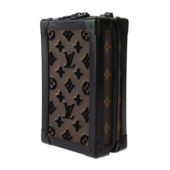 Louis Vuitton Vertical Soft Trunk Monogram Tuftage Shoulder Bag M45044 Leather Brown Black Pochette
