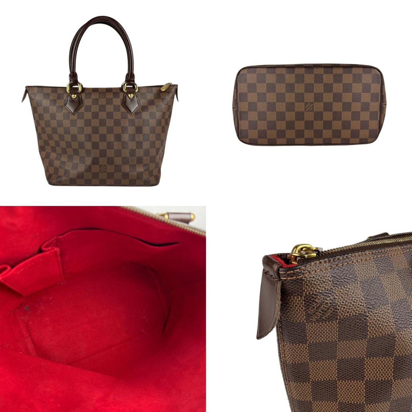 Louis Vuitton Louis Vuitton Handbag Damier Saleya Pm Canvas Ebene