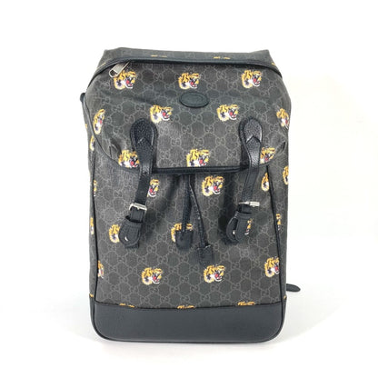 Gucci 696013 Interlocking G Medium Tiger Backpack In Gg Supreme Canvas