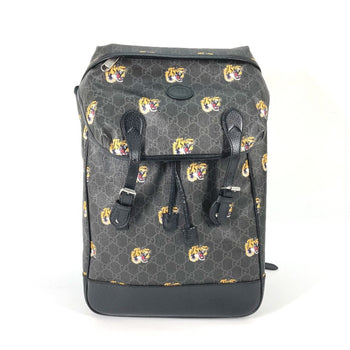 Gucci 696013 Interlocking G Medium Tiger Backpack In Gg Supreme Canvas