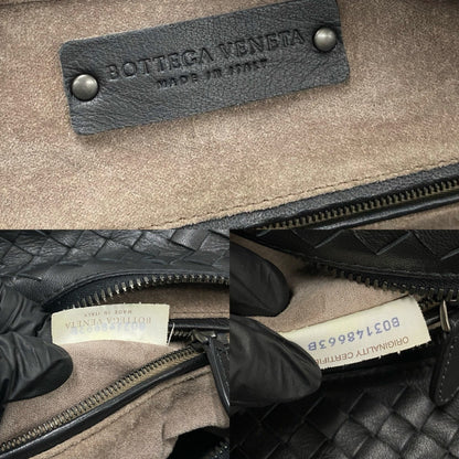 Bottega Veneta Intrecciato Leather Boston Bag