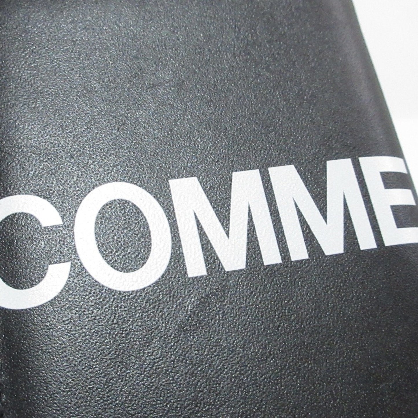 Comme Des Garons Huge Logo Logo Design Business Card Holder/Card Case Compact Wallet Black
