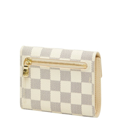 Louis Vuitton Damier Azur Koala Tri-Fold Wallet N60013 White