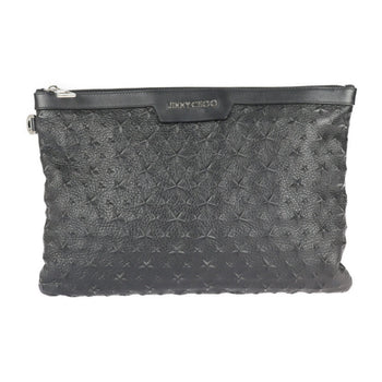 Jimmy Choo Jimmy Choo Derek Derek Second Bag Emg Leather Black Star Studs Emboss
