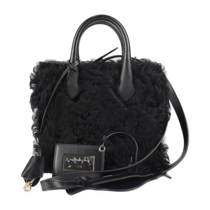 Balenciaga Balenciaga Padlock Nude Mini Handbag 347237 Bp91J 1000 Mouton Leather Black Gold