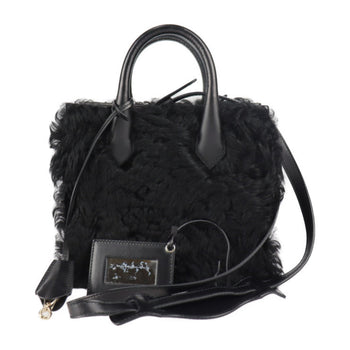 Balenciaga Balenciaga Padlock Nude Mini Handbag 347237 Bp91J 1000 Mouton Leather Black Gold