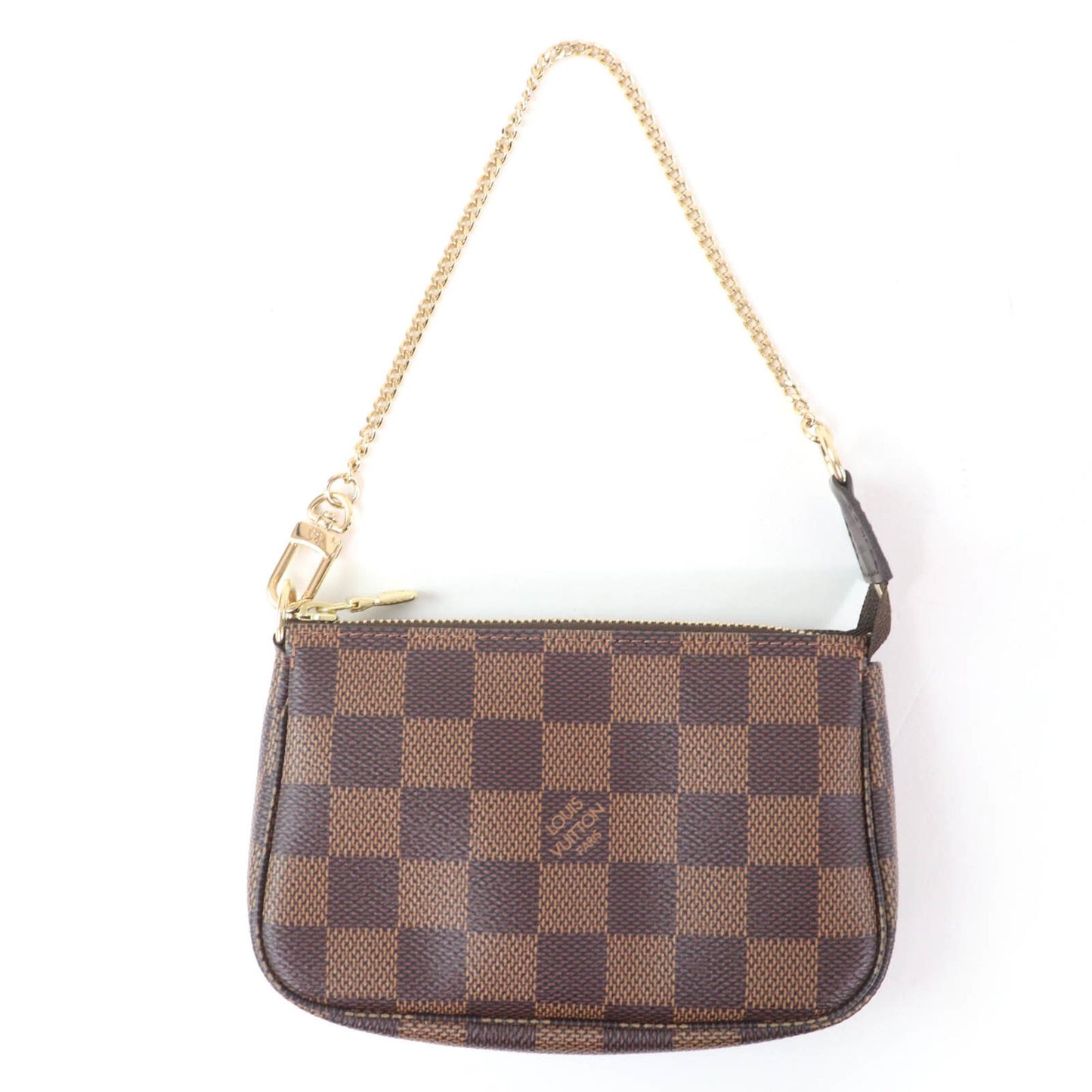 Louis Vuitton N58009 Mini Pochette Accessoires In Damier Ebene Brown