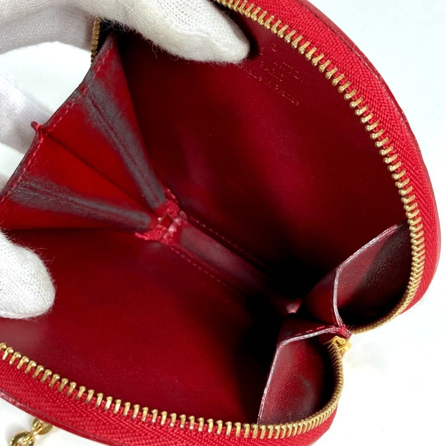 Louis Vuitton M91389 Monogram Vernis Porte-Monnaie Lapin Rabbit Animal Coin Purse Wallet Chain