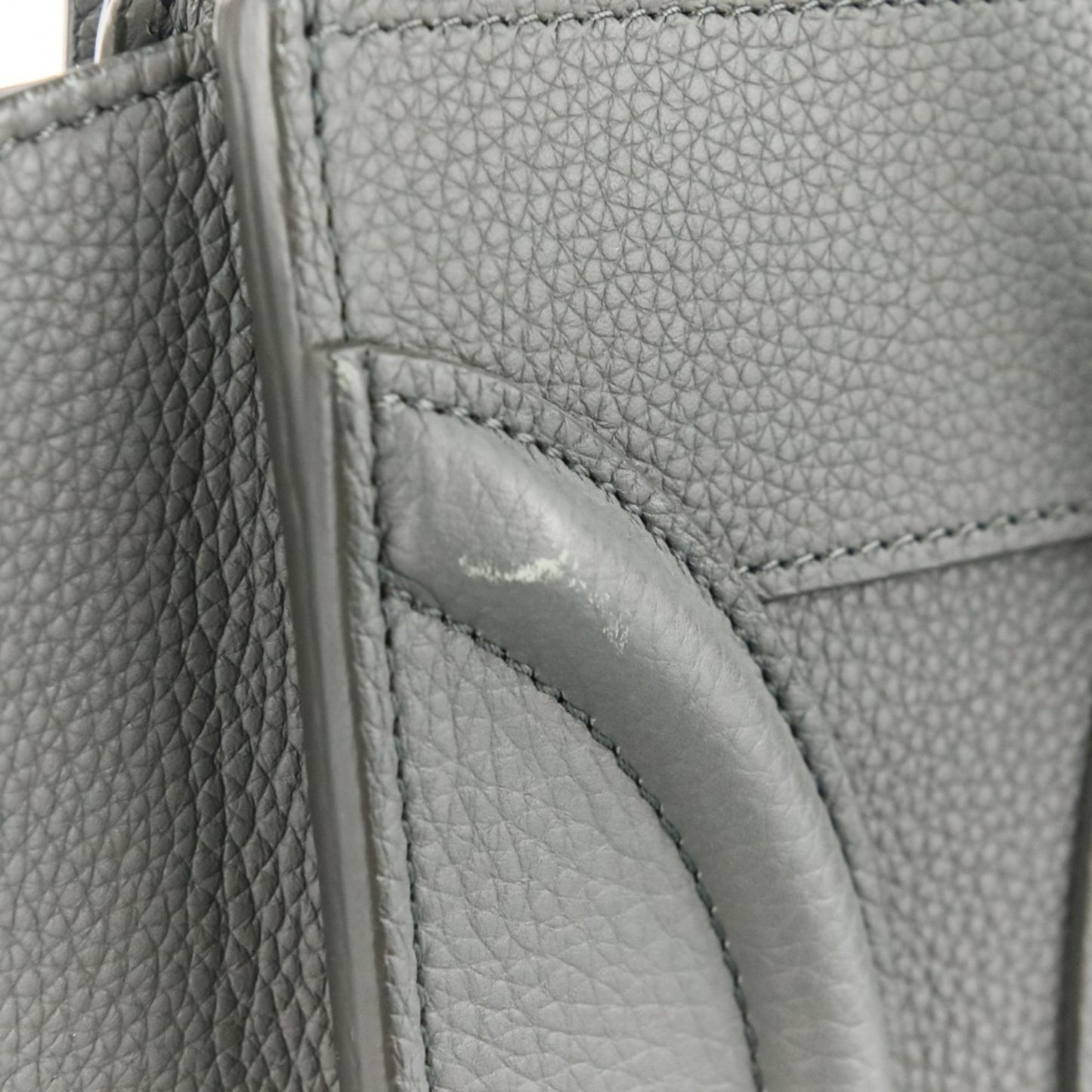 Celine Luggage Bag Micro Shopper Tote Gray