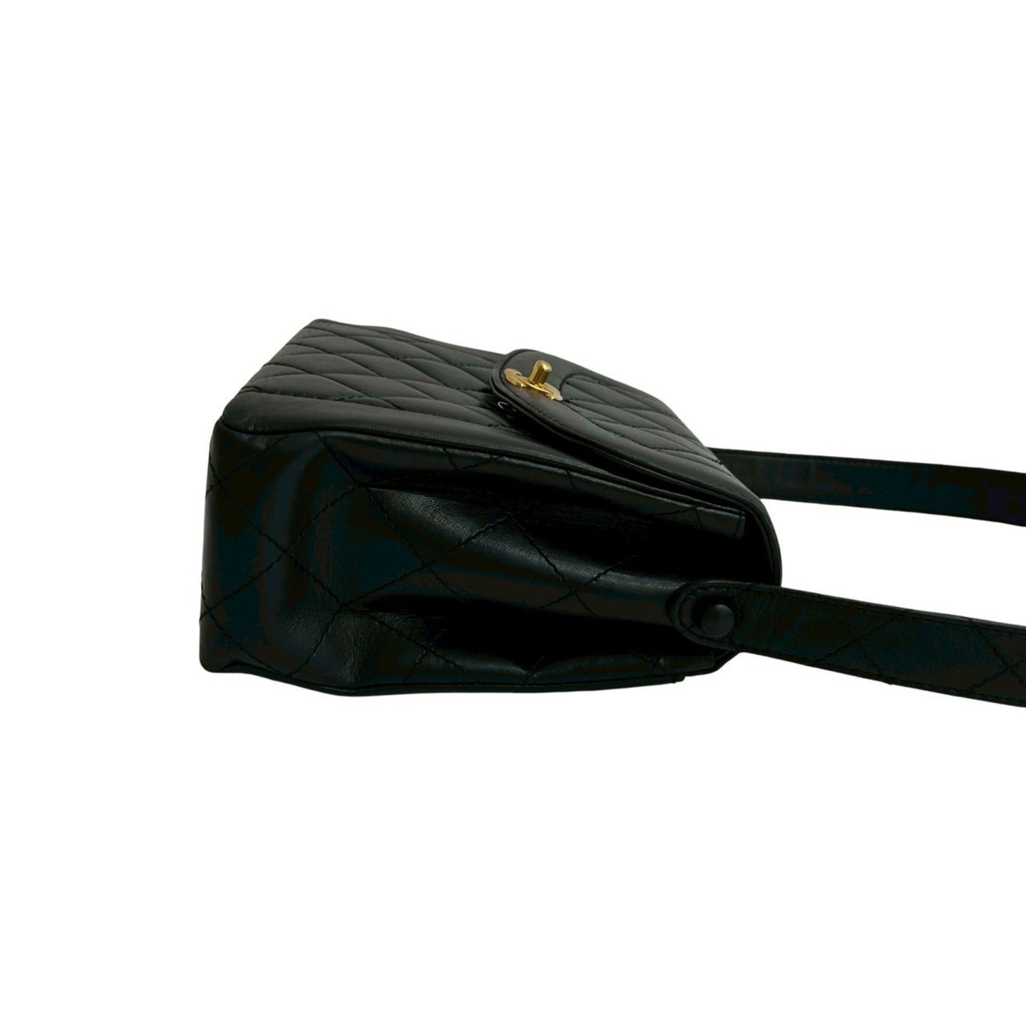 Chanel Diana Flap Matelasse Coco Lambskin Semi-One Shoulder Bag