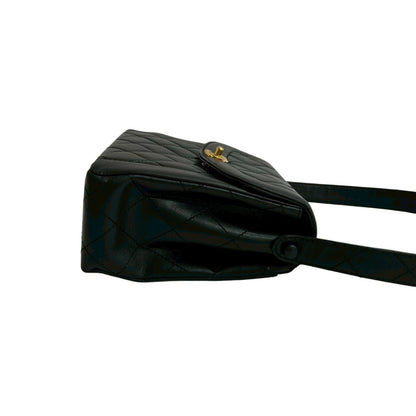 Chanel Diana Flap Matelasse Coco Lambskin Semi-One Shoulder Bag