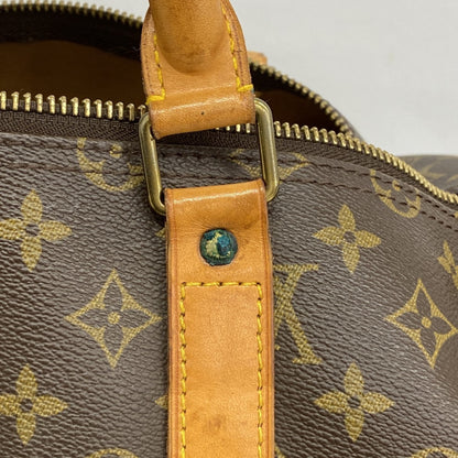 Louis Vuitton Monogram Keepall 55 Boston Bag M41424 Brown