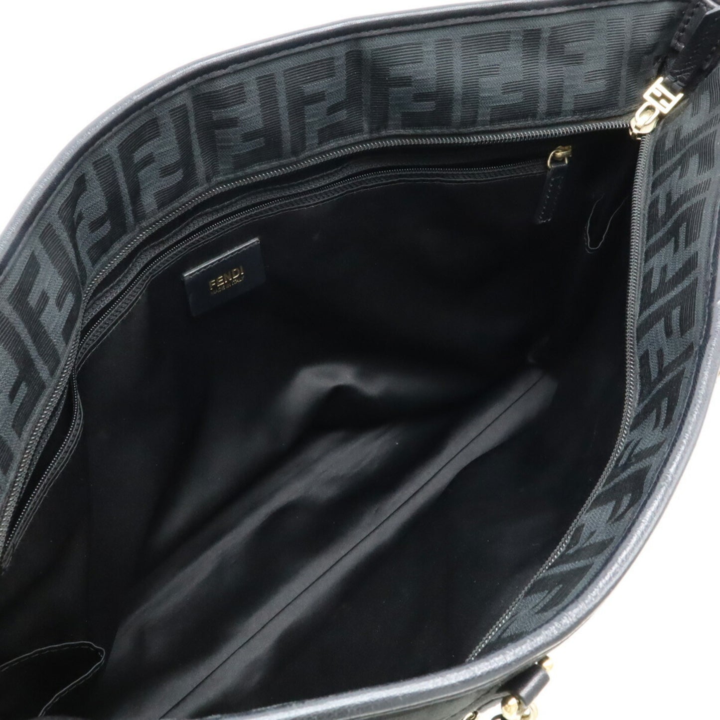 Fendi Zucca Pattern Quilted Tote Bag