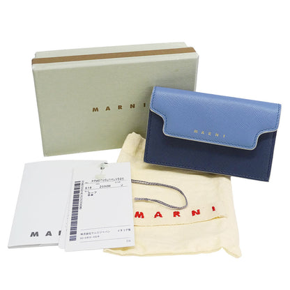 Marni Women'S Leather Business Card Case With Flap