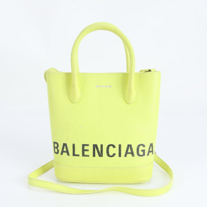 Balenciaga Ville Xxs Leather 2-Way Shoulder/Crossbody Bag (569856) - Hand Tote