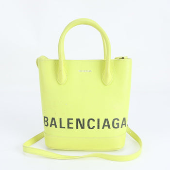 Balenciaga Ville Xxs Leather 2-Way Shoulder/Crossbody Bag (569856) - Hand Tote