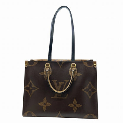 Louis Vuitton Monogram Reverse On The Go Mm M45321 Brown Tote Bag/Handbag