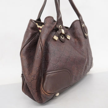 Gucci Tote Bag Guccissima Princess 163805 Leather Brown Champagne