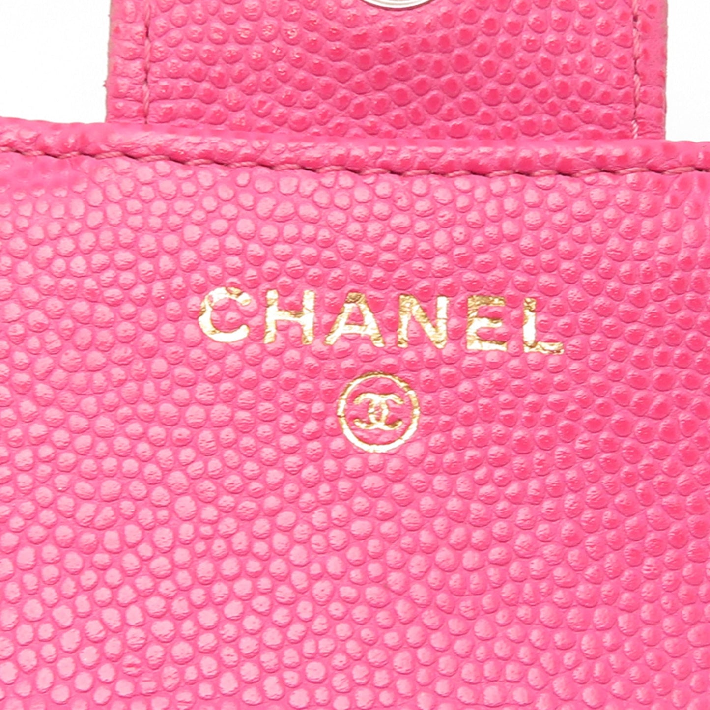 Calfskin Chanel Wallet (Tri-Fold) Grained