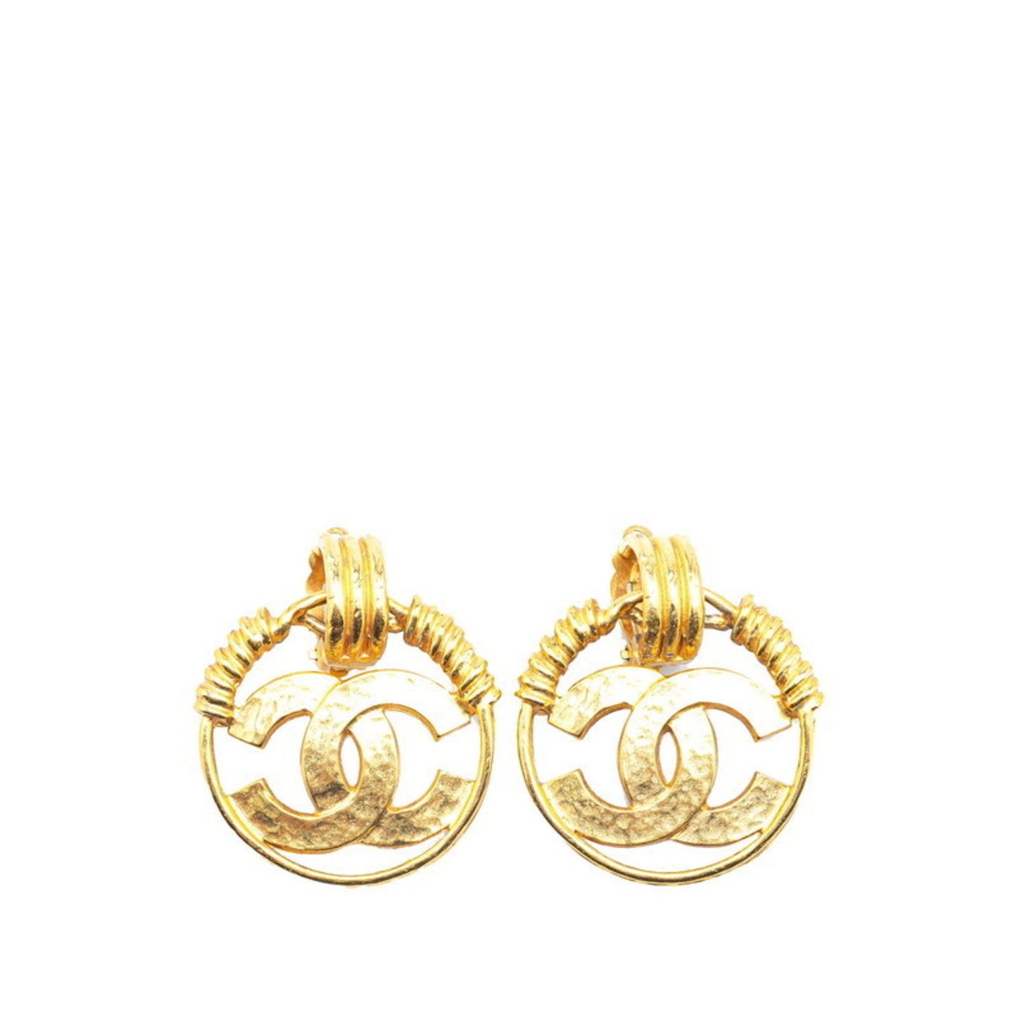 Vintage Chanel Coco Mark Swing Earrings