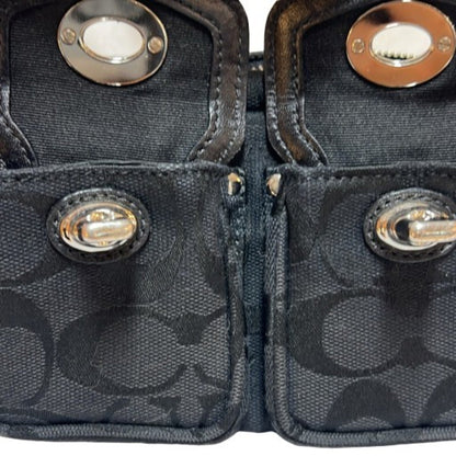 Coach Signature Multi-Pocket Handbag Shoulder Bag In Black (Mikunigaoka Store) Itgiotbfz7L4 Rm0189T