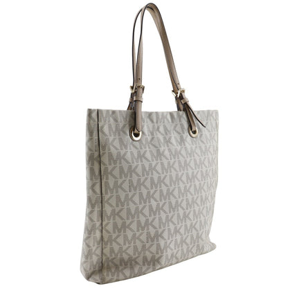 Michael Kors Mk Signature Tote Bag Pvc Off-White Type