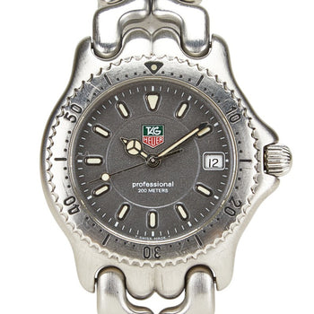 Tag Heuer Cell Boys Watch Wg1213-K0 Quartz Gray Dial Stainless Steel