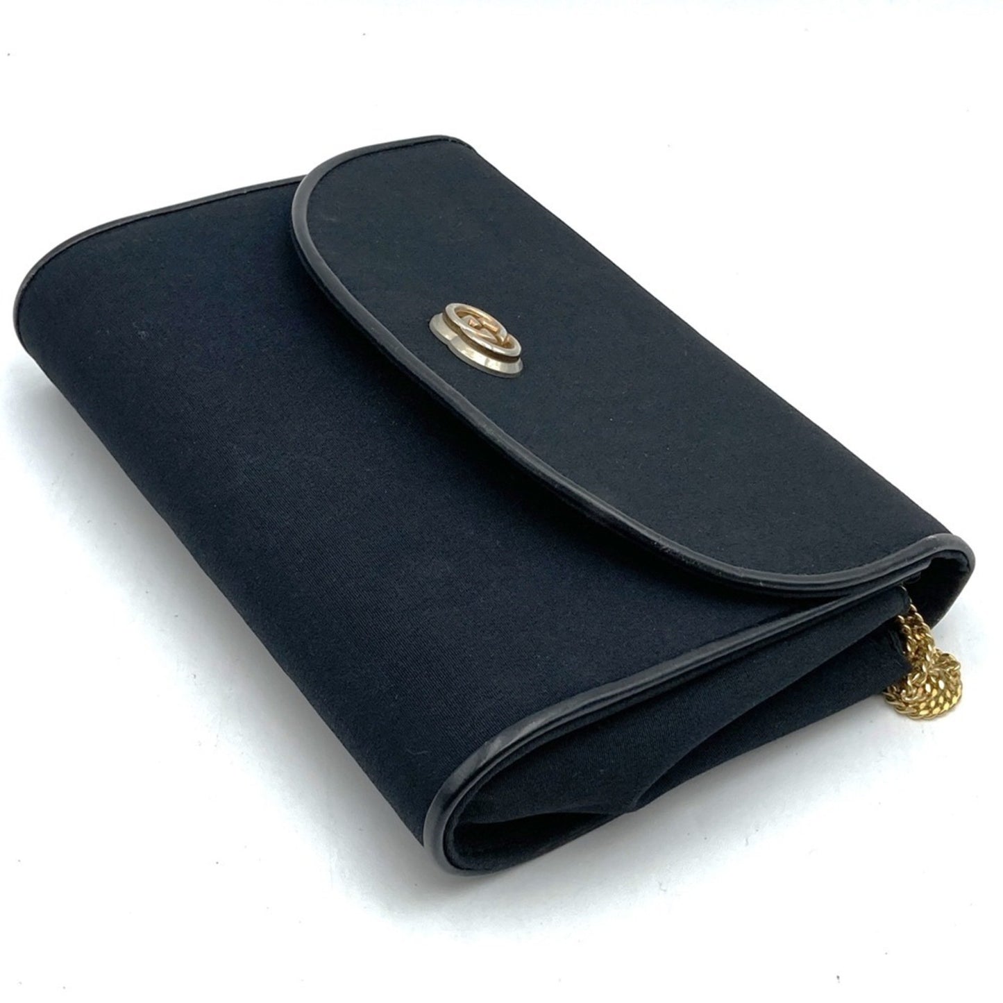 Gucci Gucci Handbag Chain Bag Canvas Black Shoulder