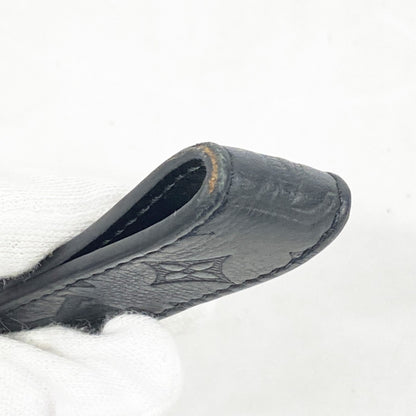 Louis Vuitton Monogram Shadow Keychain Dragonne M01298 Noir