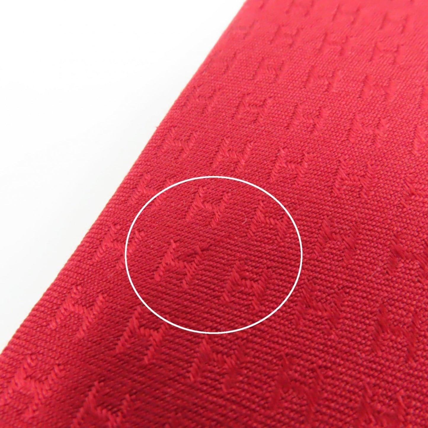 Hermes 038189T 100% Silk Rouge Cravat Fasonne H Motif Tie With Box